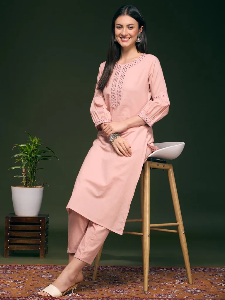 Cotton Fashor Anarkali Kurta Set Myntra